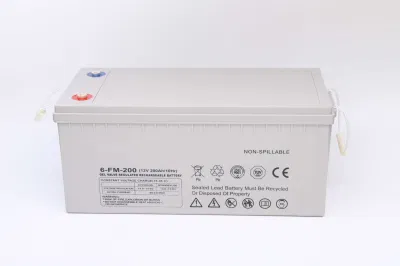 Bateria solar de gel 12V200ah fabricada na China